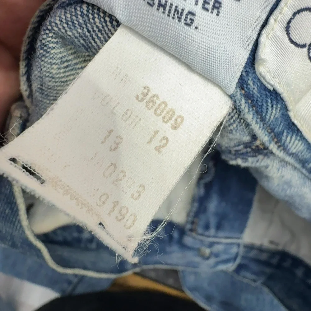 Vintage Calvin Klein Jeans Womens 13 Blue Cotton High Rise Tapered Mom 90s Retro